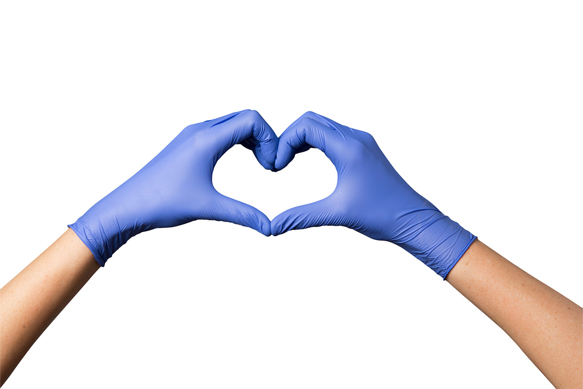 Industrial Nitrile Gloves Heart Better Quality Reduce Cost and Use Less