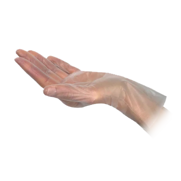 Clear disposable TPE gloves