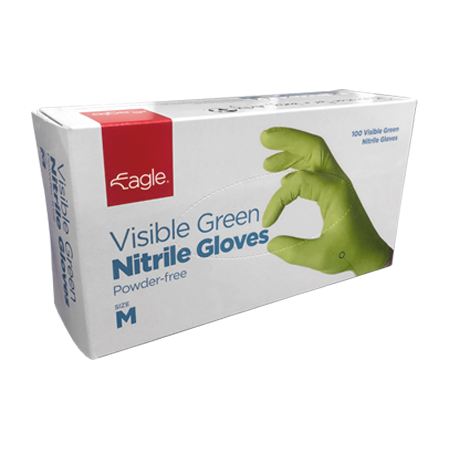 Visible Nitrile Gloves - Green image
