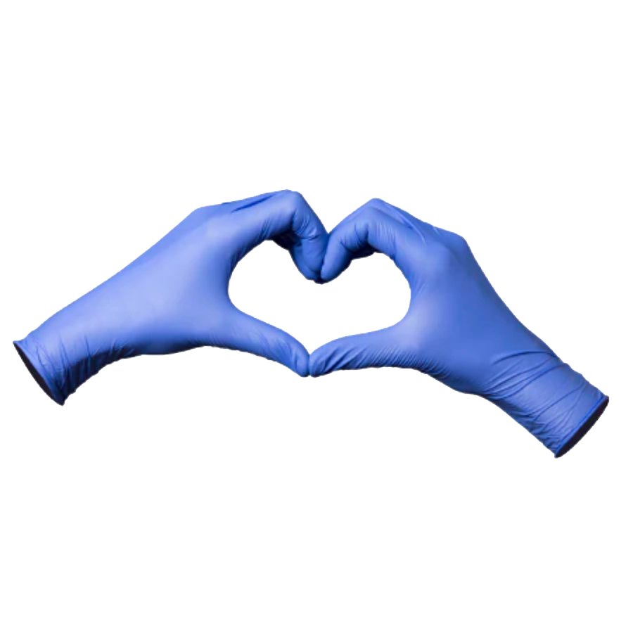 Sensitive rubber gloves deals