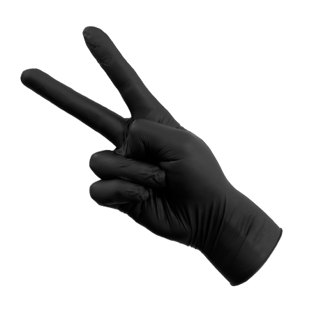 Derma² Nitrile Exam Gloves - Black image