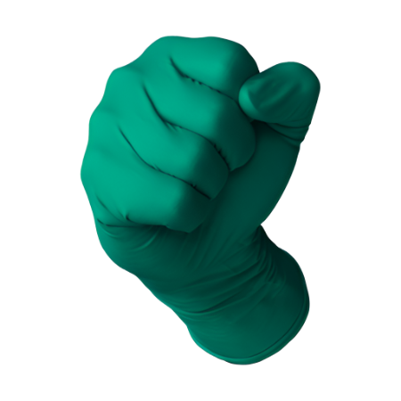 Double Tough Nitrile Gloves - Green image
