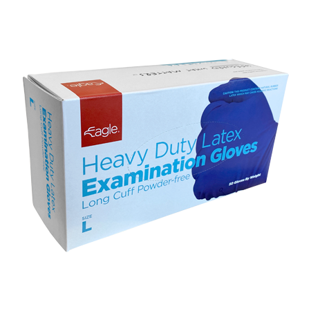 Heavy Duty Latex Gloves - Blue image