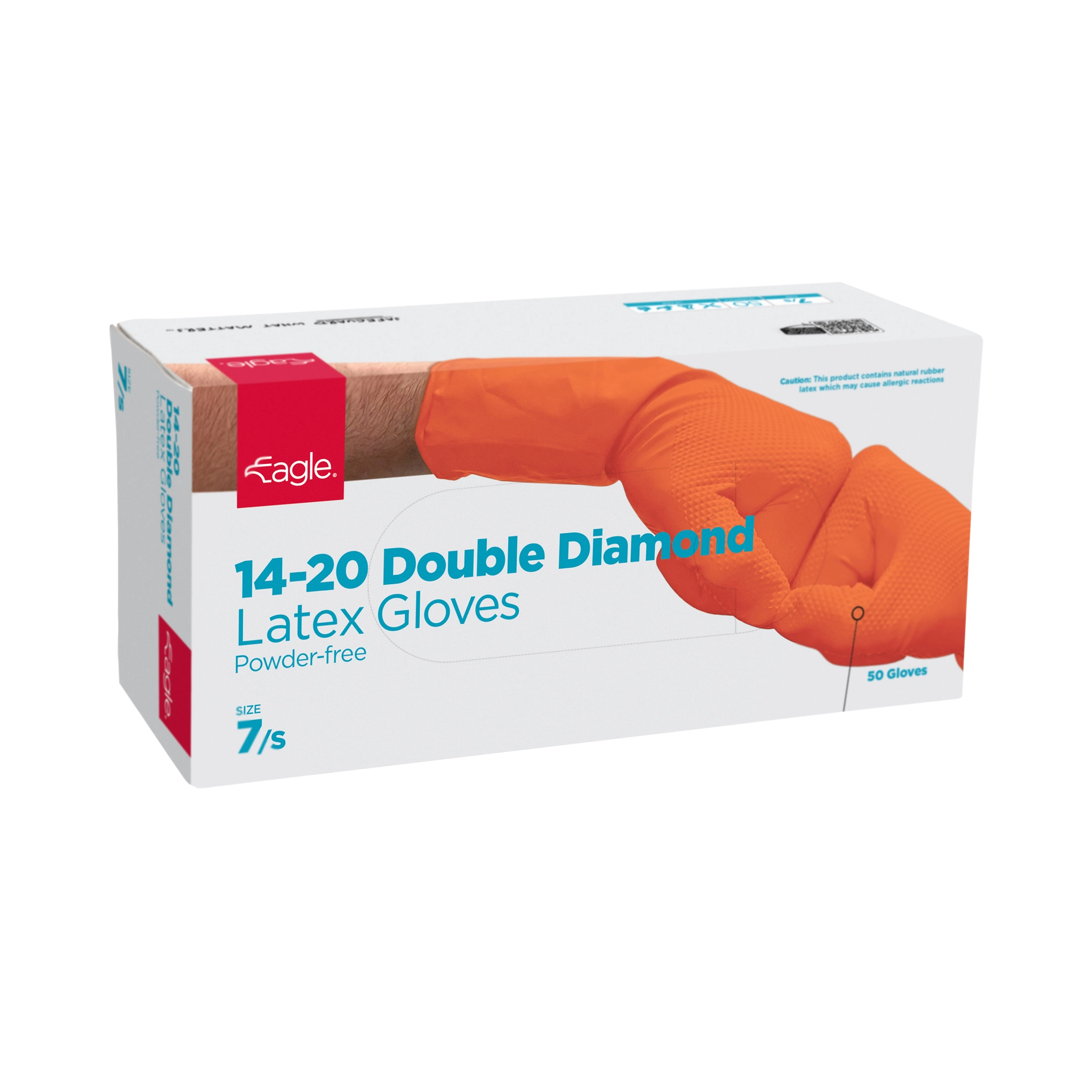 14-20 Double Diamond Latex Gloves - 14mil/20mil image