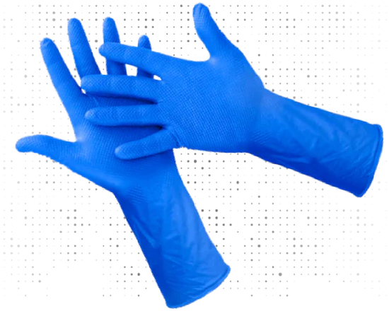 Eagle Protect Blue Diamond Nitrile Gloves