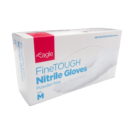 FineTOUGH Nitrile Gloves - White image