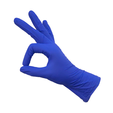 FineTOUGH lightweight nitrile gloves indigo